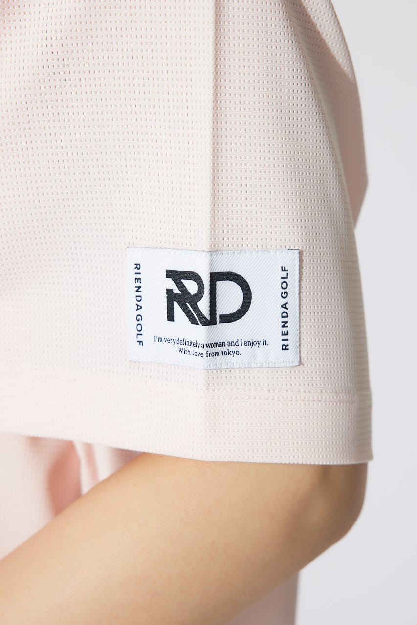 【一部店舗・WEB限定】【RIENDA GOLF】ロゴプリントルーズTシャツ PNK FREE
