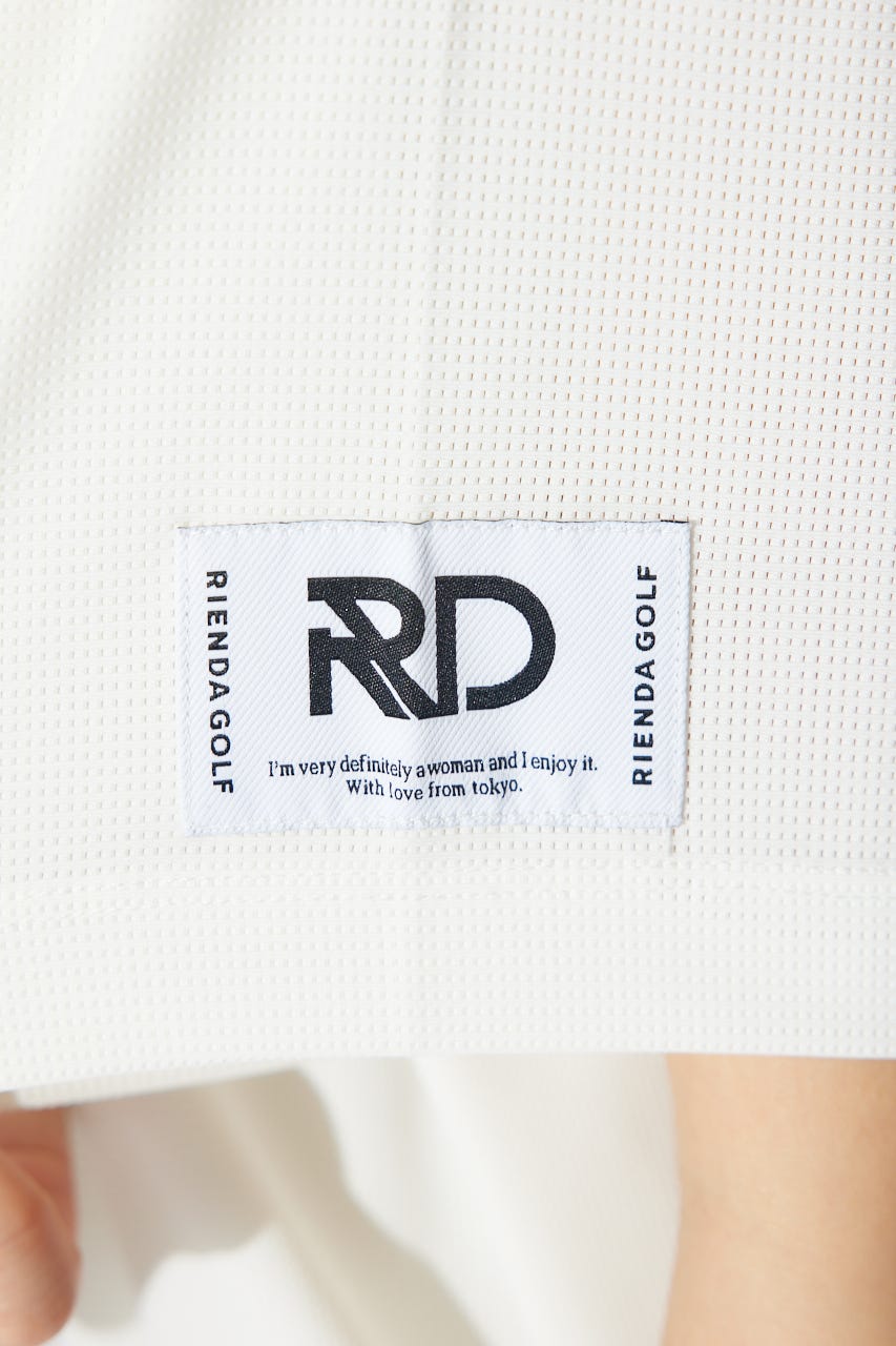 【一部店舗・WEB限定】【RIENDA GOLF】ロゴプリントルーズTシャツ WHT FREE
