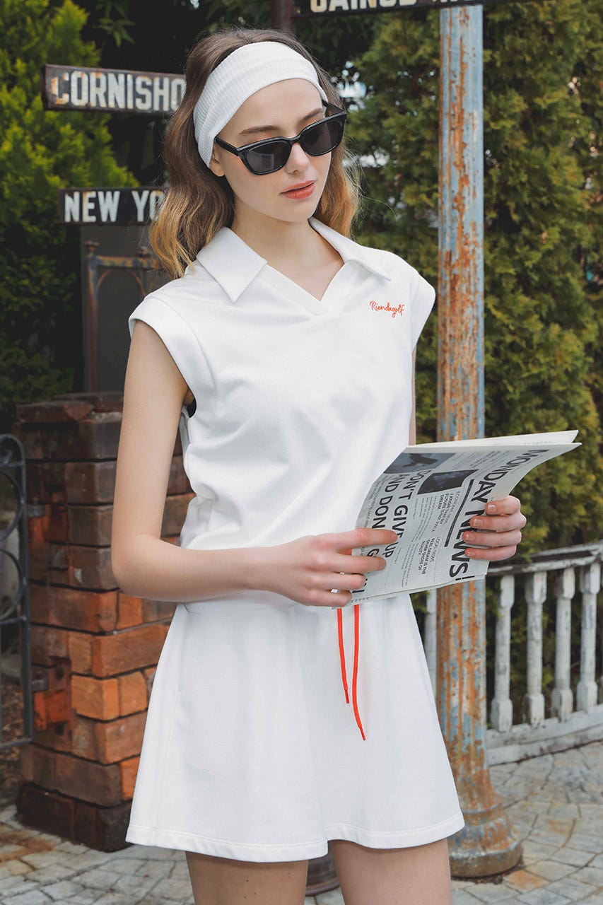 【一部店舗・WEB限定】【RIENDA GOLF】ノースリスウェットトップス WHT M