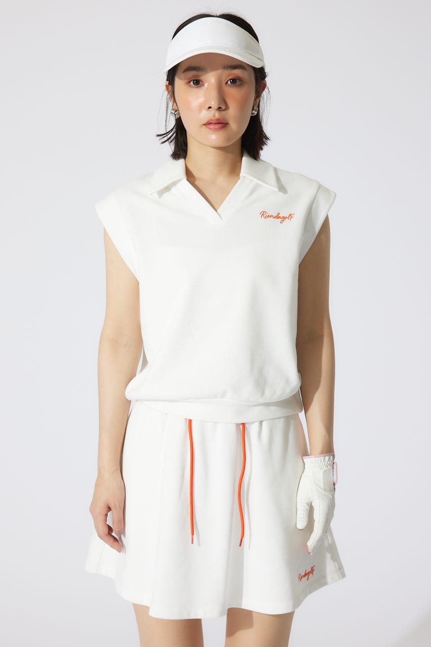【一部店舗・WEB限定】【RIENDA GOLF】ノースリスウェットトップス WHT M