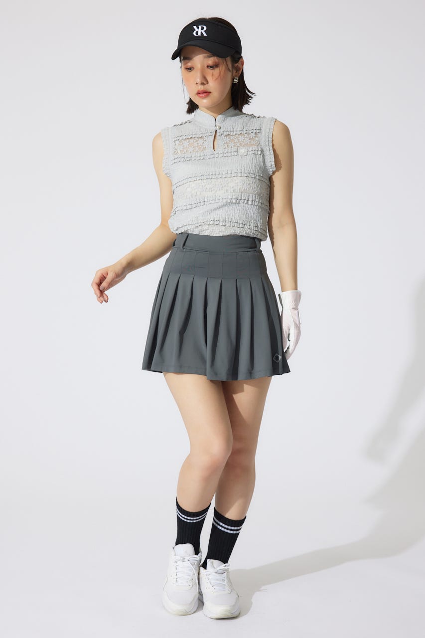 【一部店舗・WEB限定】【RIENDA GOLF】カットレーストップス L/BLU S