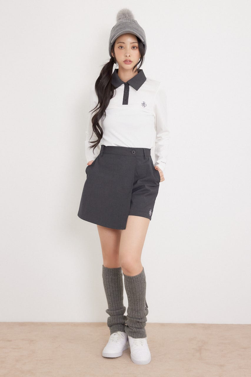【一部店舗・WEB限定】【RIENDA GOLF】ラップデザインショートパンツ GRY S