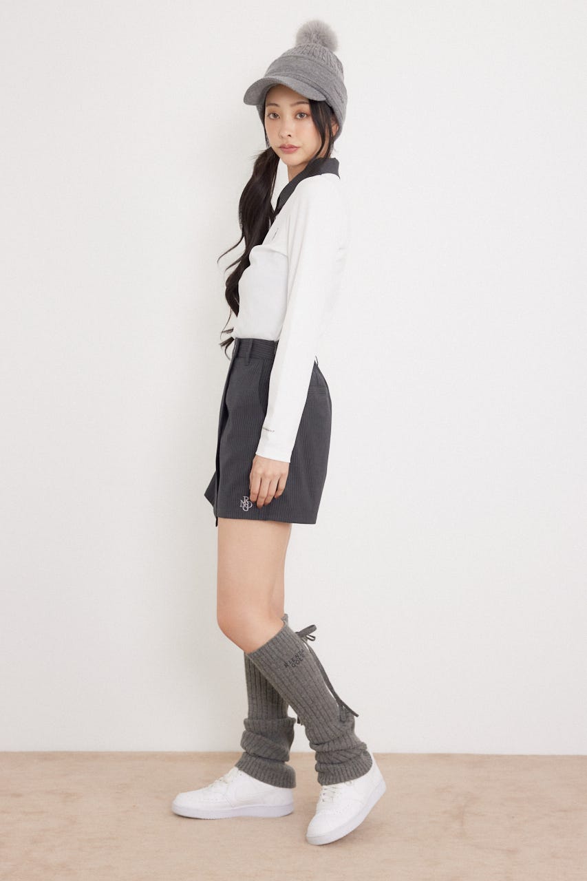 【一部店舗・WEB限定】【RIENDA GOLF】ラップデザインショートパンツ GRY S