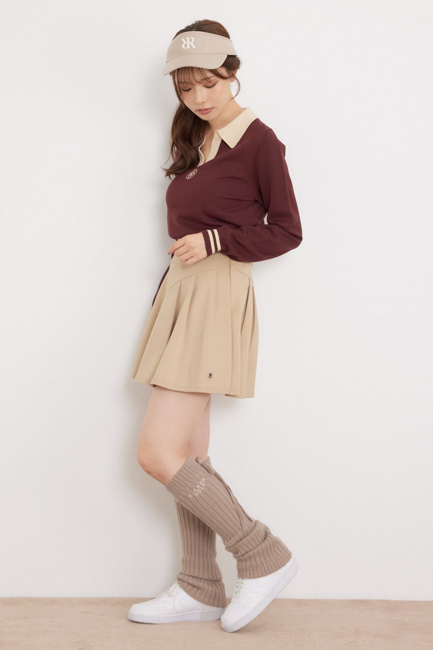 【一部店舗・WEB限定】【RIENDA GOLF】ベーシックポンチスカート BEG S