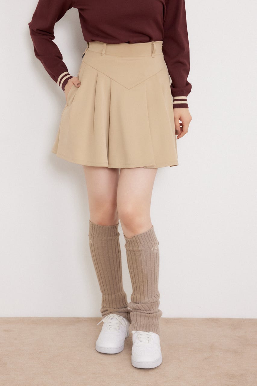 【一部店舗・WEB限定】【RIENDA GOLF】ベーシックポンチスカート BEG S