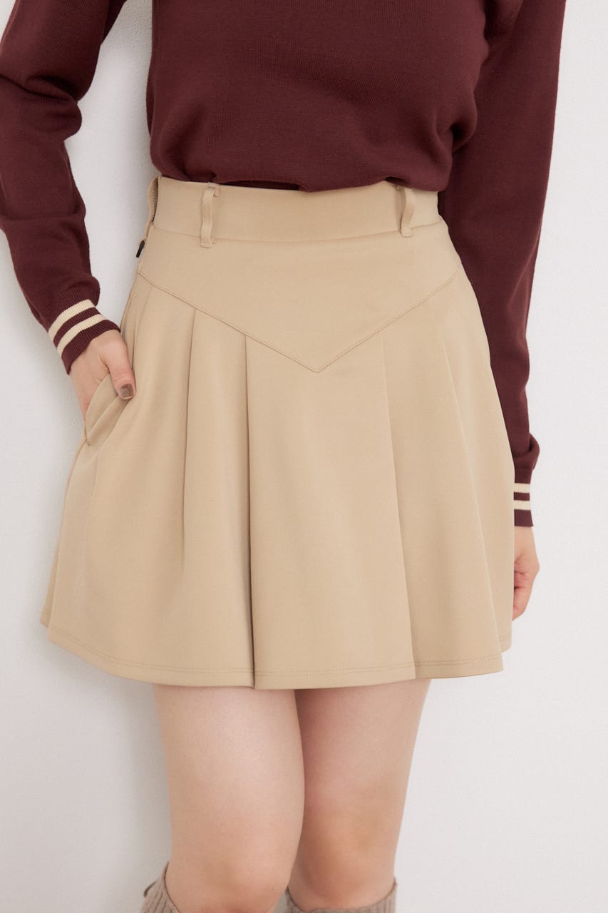 【一部店舗・WEB限定】【RIENDA GOLF】ベーシックポンチスカート BEG S
