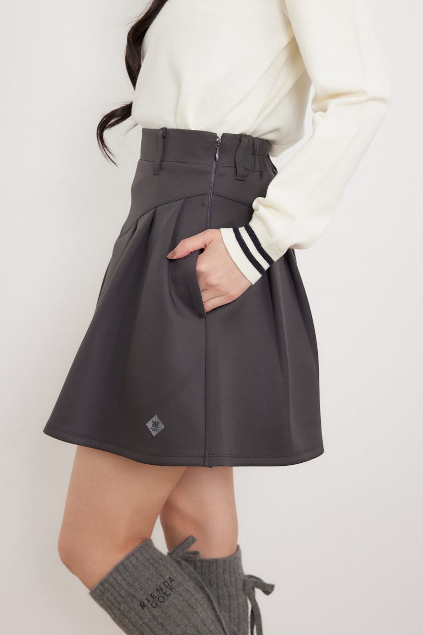 【一部店舗・WEB限定】【RIENDA GOLF】ベーシックポンチスカート D/GRY S