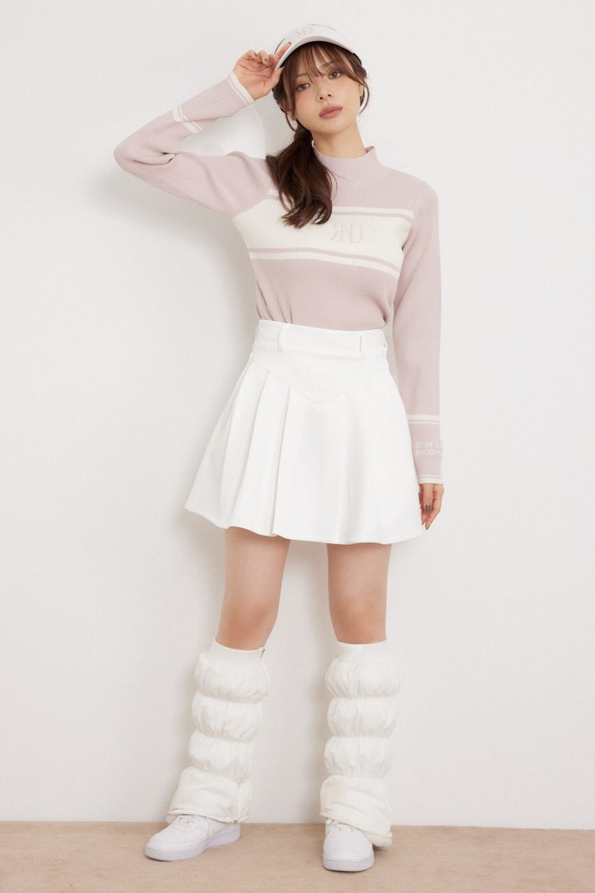 【一部店舗・WEB限定】【RIENDA GOLF】ベーシックポンチスカート WHT M