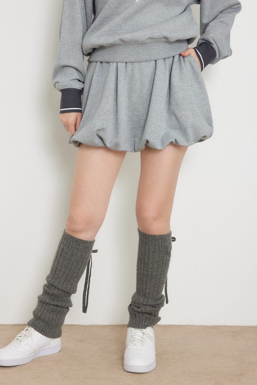 【一部店舗・WEB限定】【RIENDA GOLF】サイドラインスウェットバルーンスカート GRY S