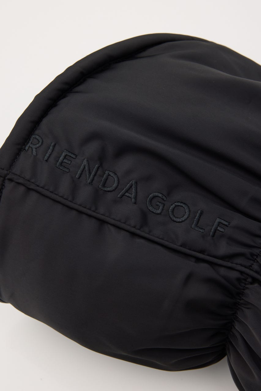 【一部店舗・WEB限定】【RIENDA GOLF】サイドラインパテッドレッグウォーマー BLK FREE