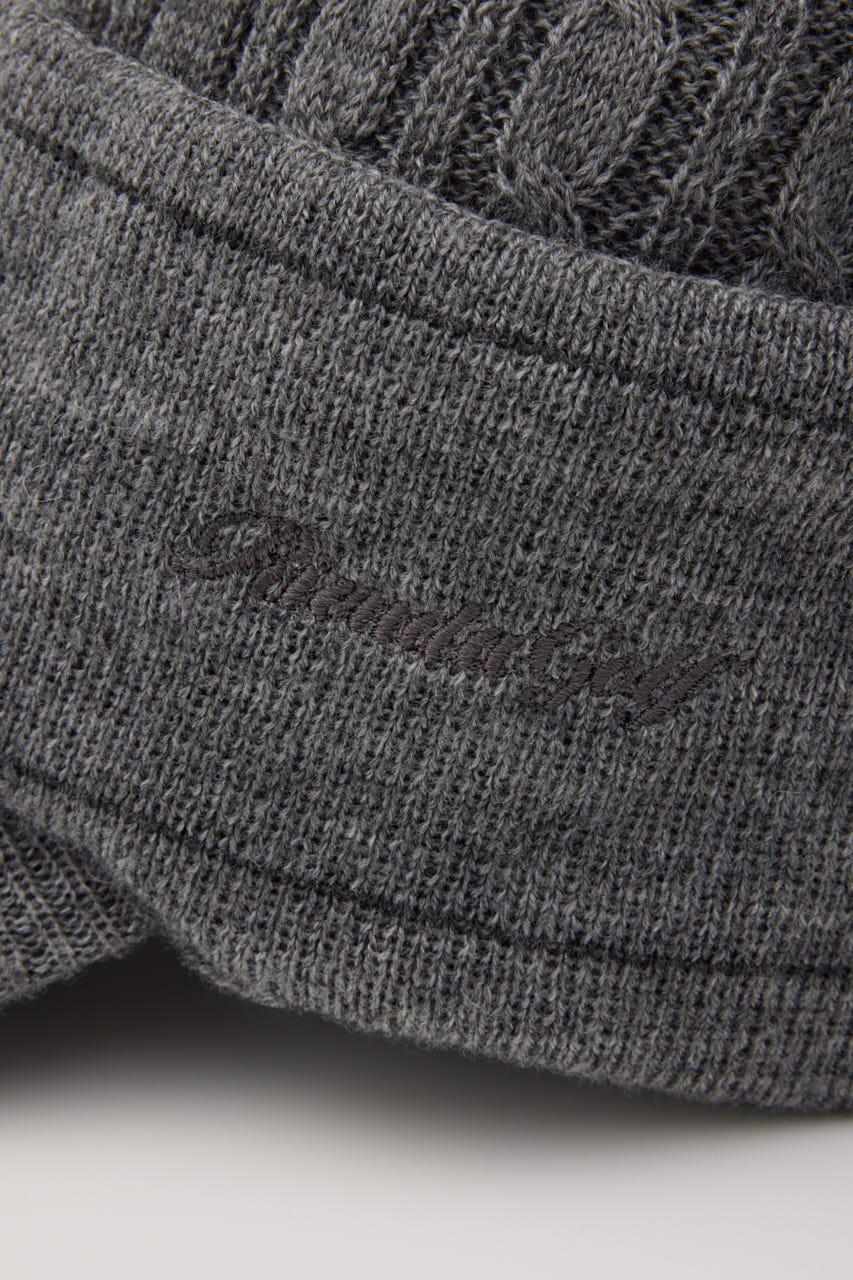【一部店舗・WEB限定】【RIENDA GOLF】ケーブルニットキャップ GRY FREE