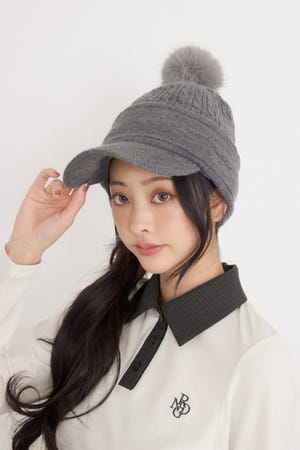 【一部店舗・WEB限定】【RIENDA GOLF】ケーブルニットキャップ
