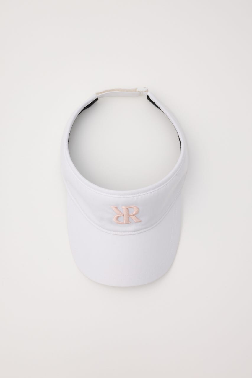 【一部店舗・WEB限定】【RIENDA GOLF】ベーシックロゴサンバイザー WHT FREE
