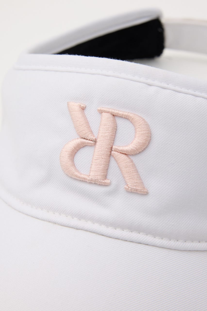 【一部店舗・WEB限定】【RIENDA GOLF】ベーシックロゴサンバイザー WHT FREE
