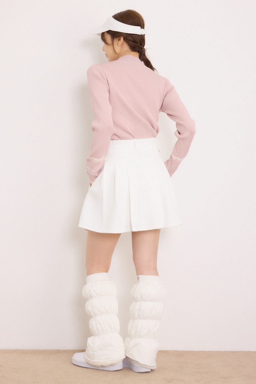 【一部店舗・WEB限定】【RIENDA GOLF】ハイネックRNDロゴリブニットトップス PNK S