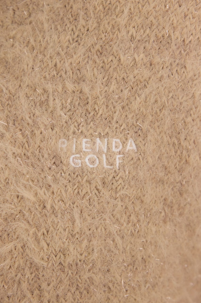 【一部店舗・WEB限定】【RIENDA GOLF】ラメシャギーカーデトップス BEG FREE