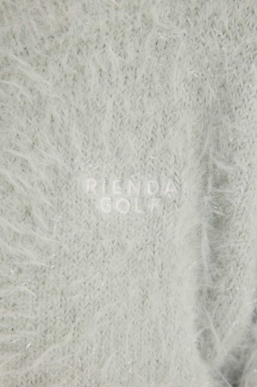 【一部店舗・WEB限定】【RIENDA GOLF】ラメシャギーカーデトップス L/GRN FREE