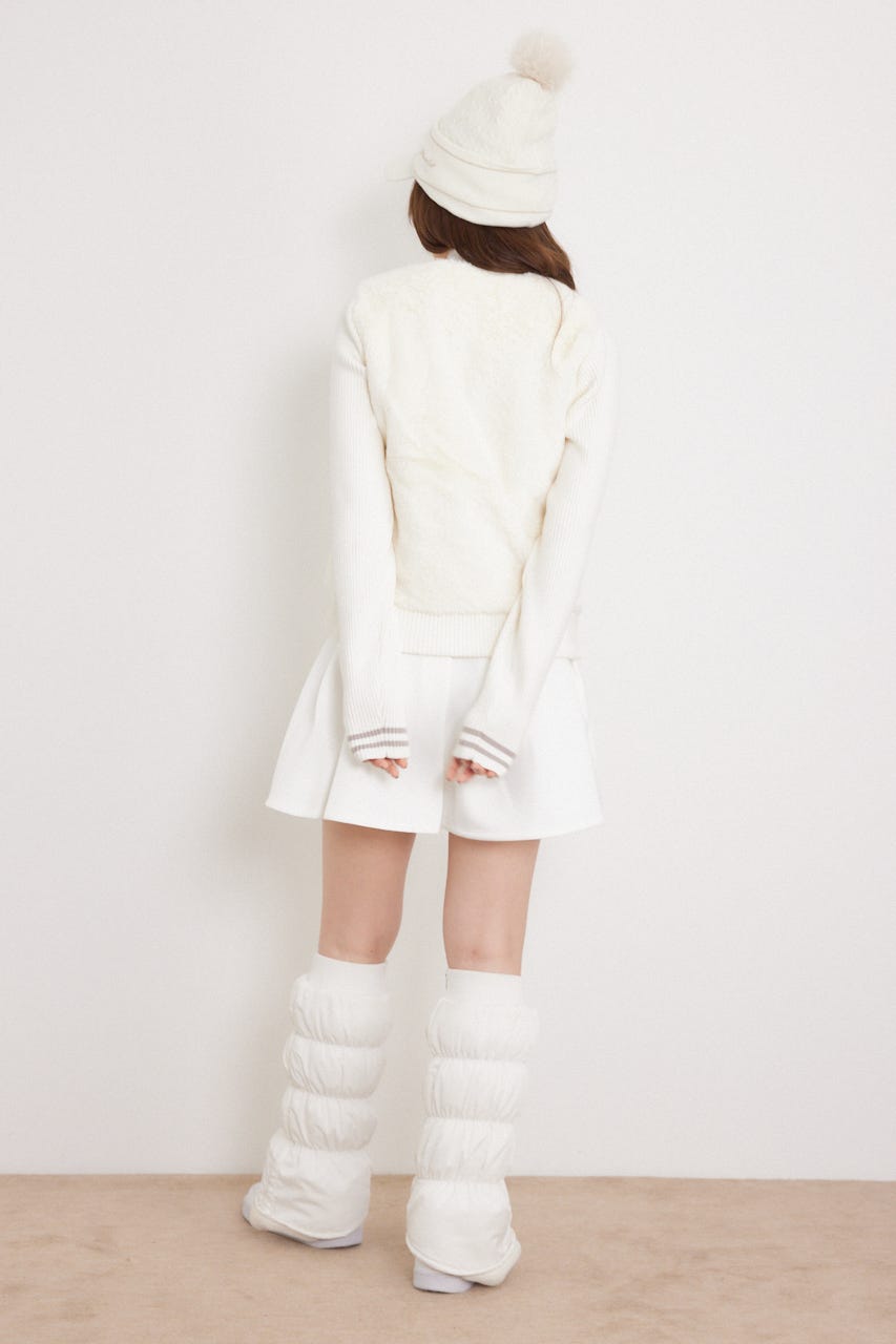 【一部店舗・WEB限定】【RIENDA GOLF】中綿ファーコンビニットブルゾン WHT S