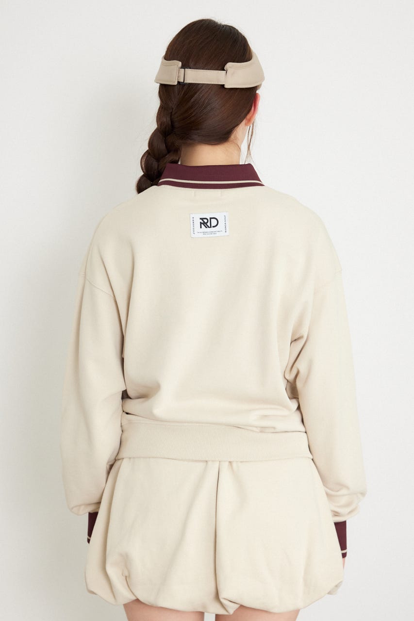 【一部店舗・WEB限定】【RIENDA GOLF】オリジナルバストロゴスウェットトップス BEG M