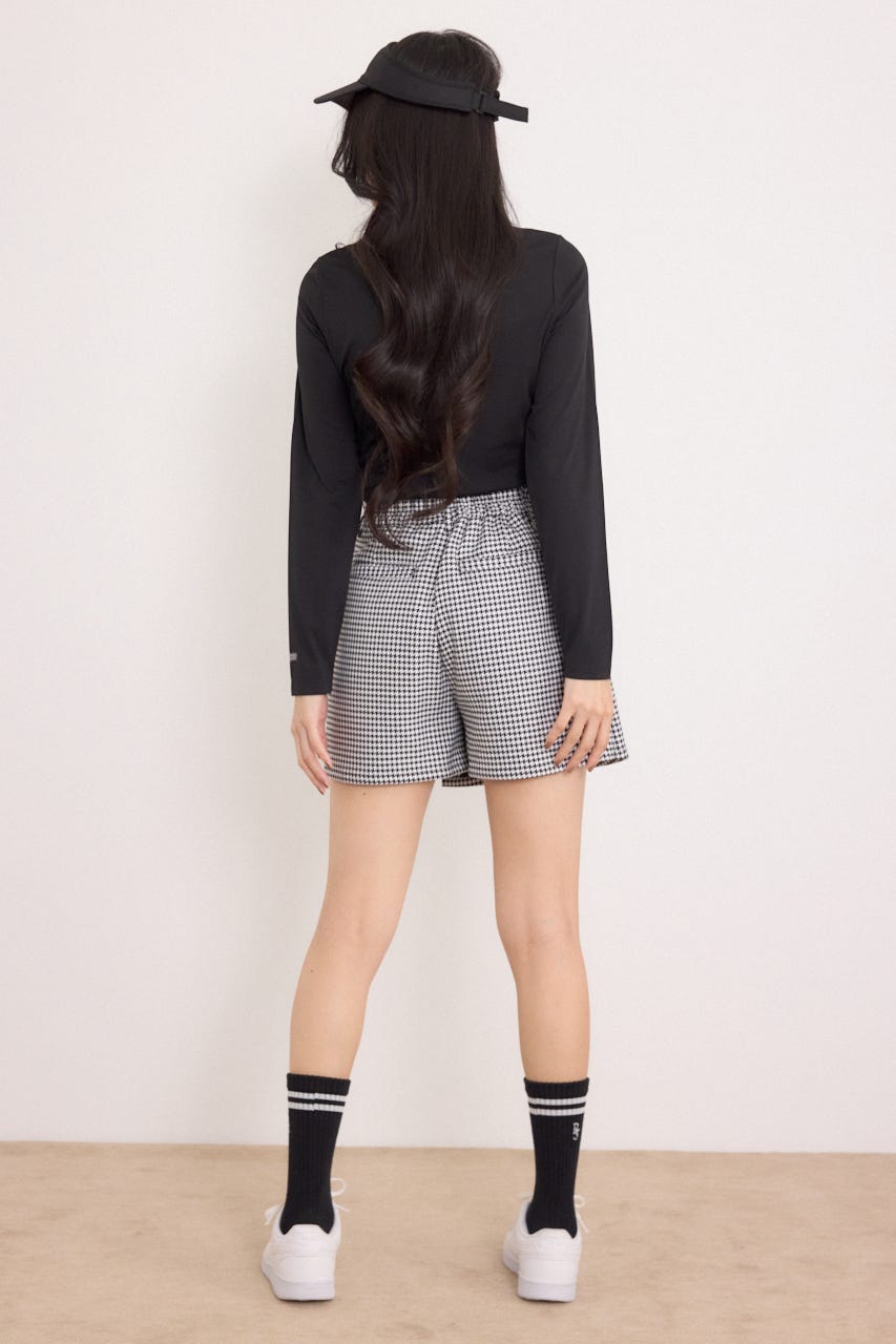 【一部店舗・WEB限定】【RIENDA GOLF】ポロカラーカットトップス BLK M