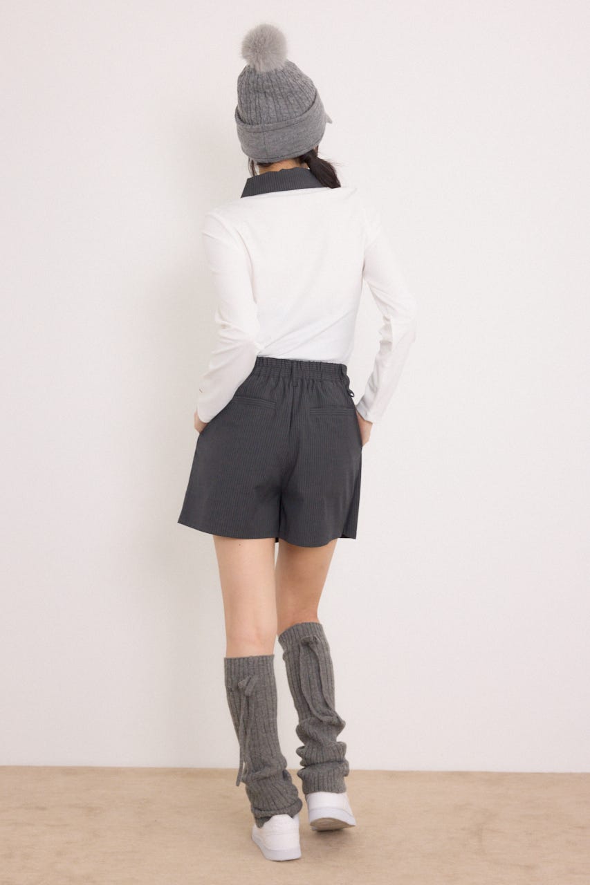 【一部店舗・WEB限定】【RIENDA GOLF】ポロカラーカットトップス WHT S
