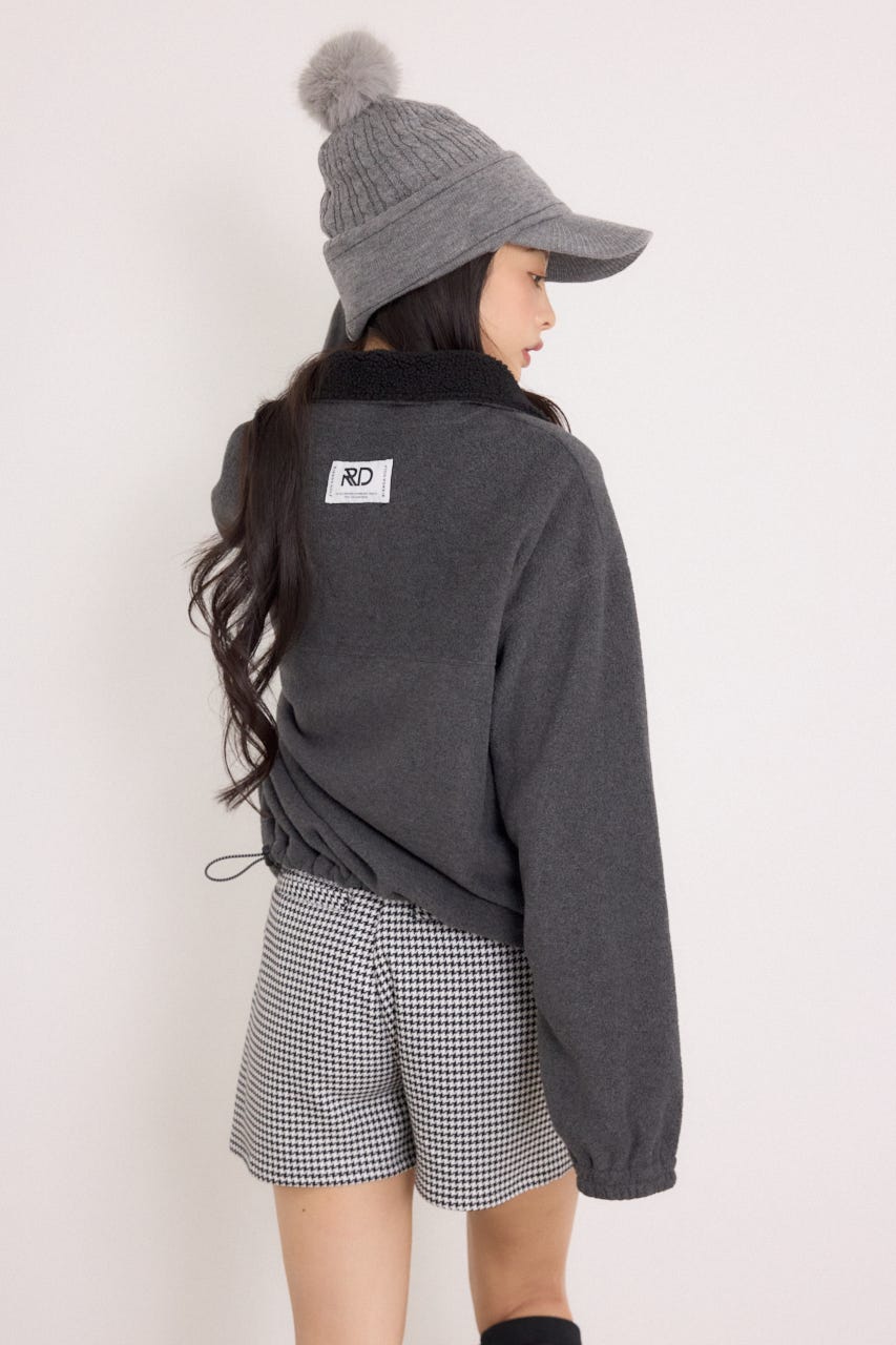 【一部店舗・WEB限定】【RIENDA GOLF】ハーフジップフリーストプルオーバー D/GRY S