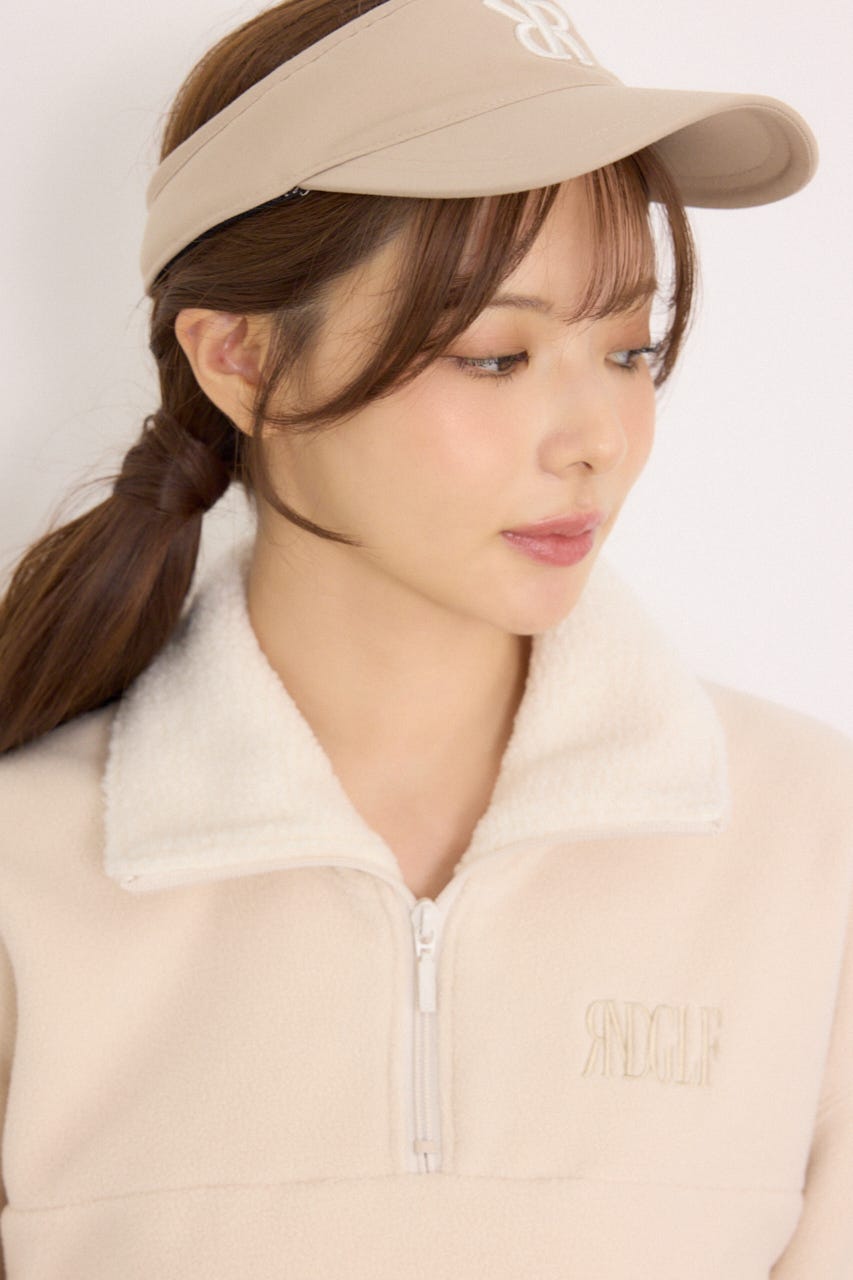 【一部店舗・WEB限定】【RIENDA GOLF】ハーフジップフリーストプルオーバー IVOY M