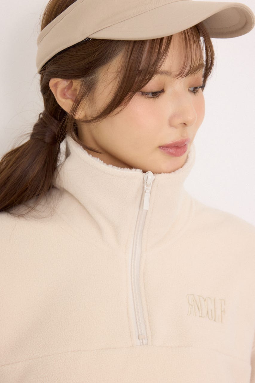 【一部店舗・WEB限定】【RIENDA GOLF】ハーフジップフリーストプルオーバー IVOY M