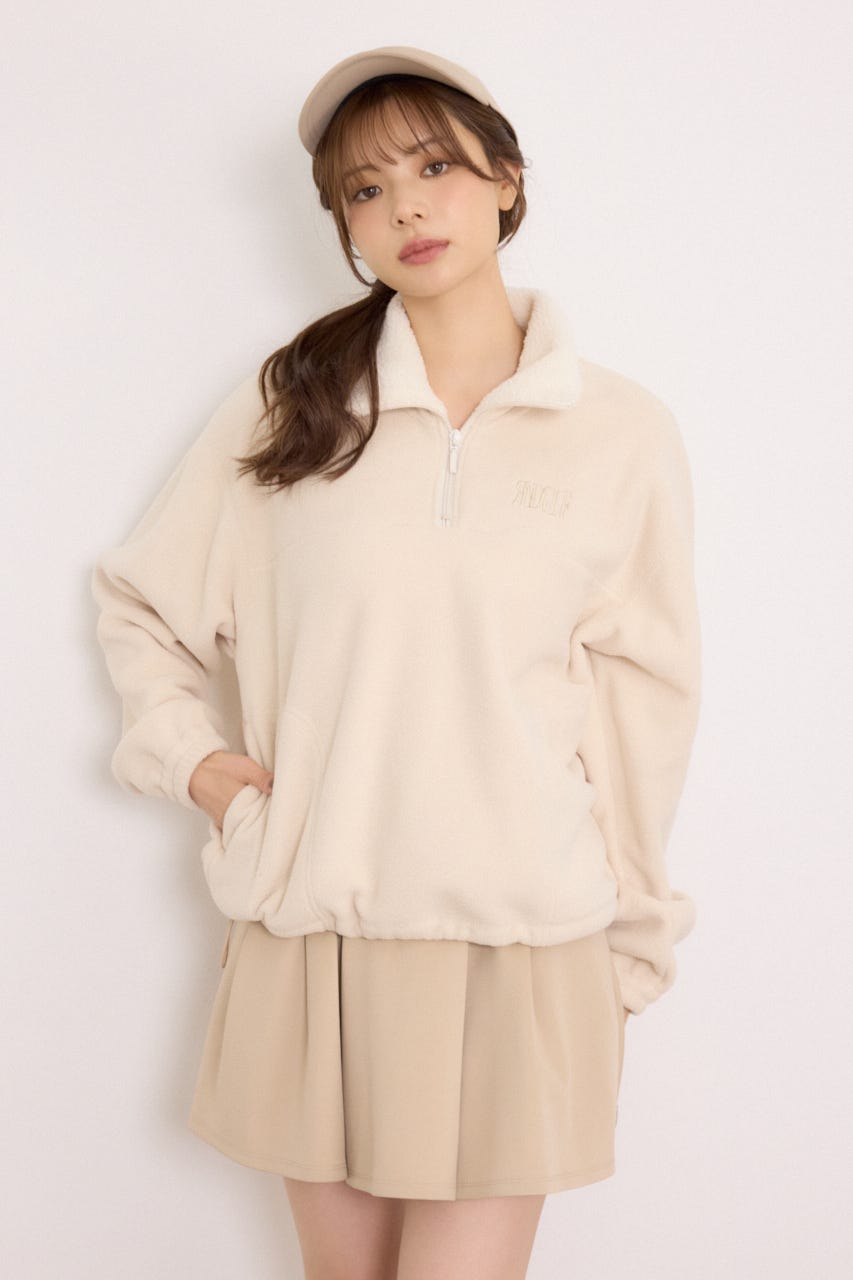【一部店舗・WEB限定】【RIENDA GOLF】ハーフジップフリーストプルオーバー IVOY M