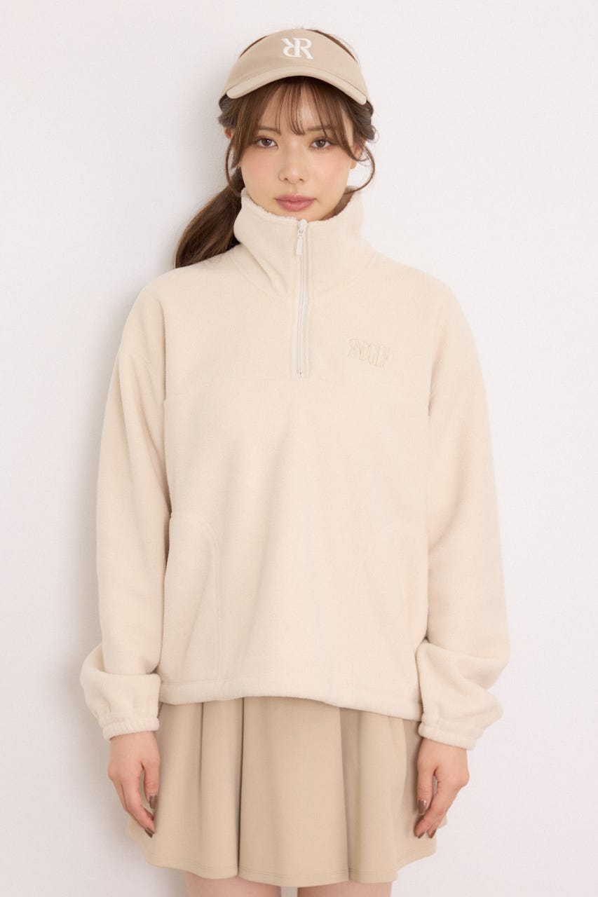 【一部店舗・WEB限定】【RIENDA GOLF】ハーフジップフリーストプルオーバー IVOY M