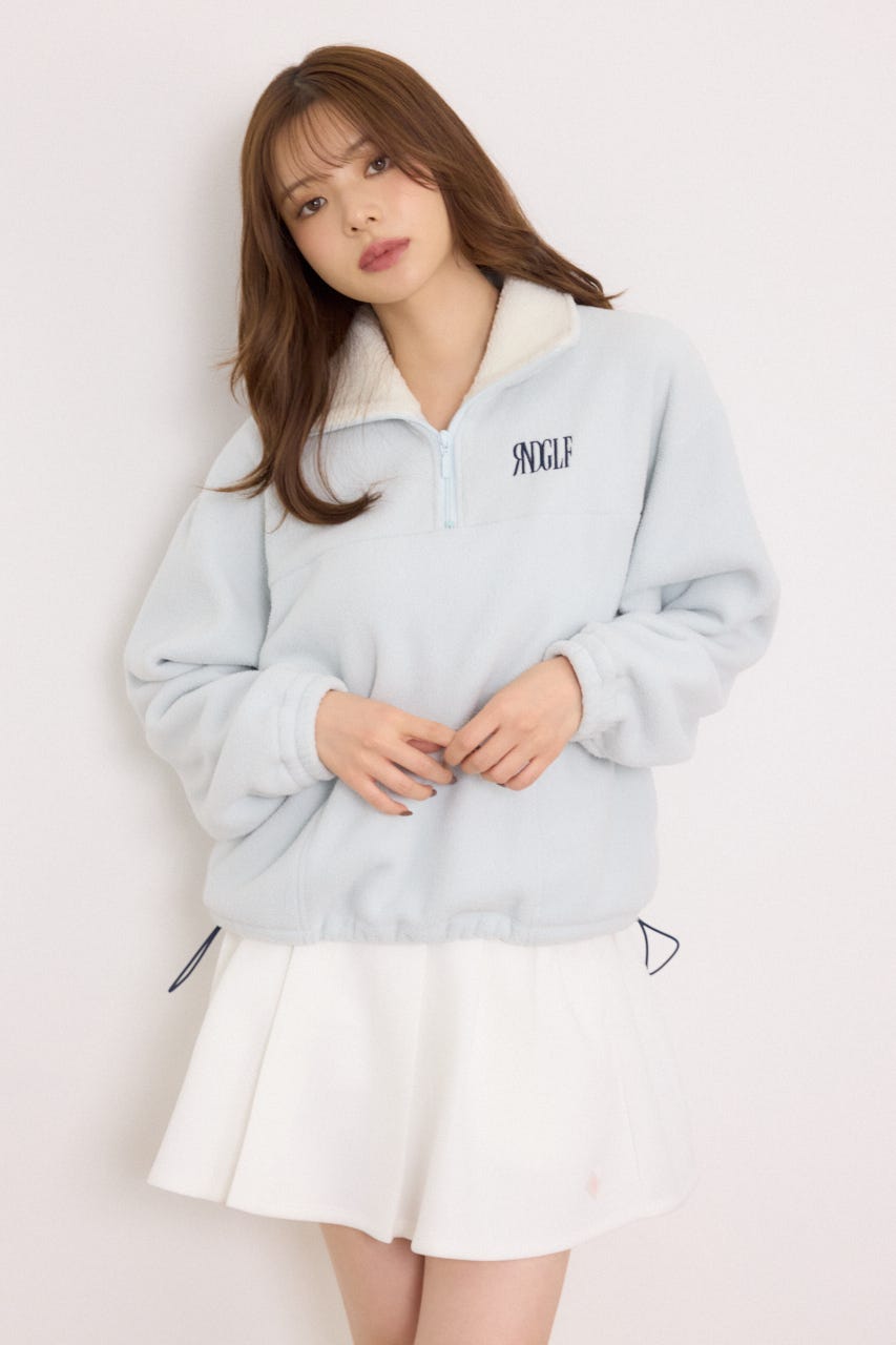 【一部店舗・WEB限定】【RIENDA GOLF】ハーフジップフリーストプルオーバー L/BLU S