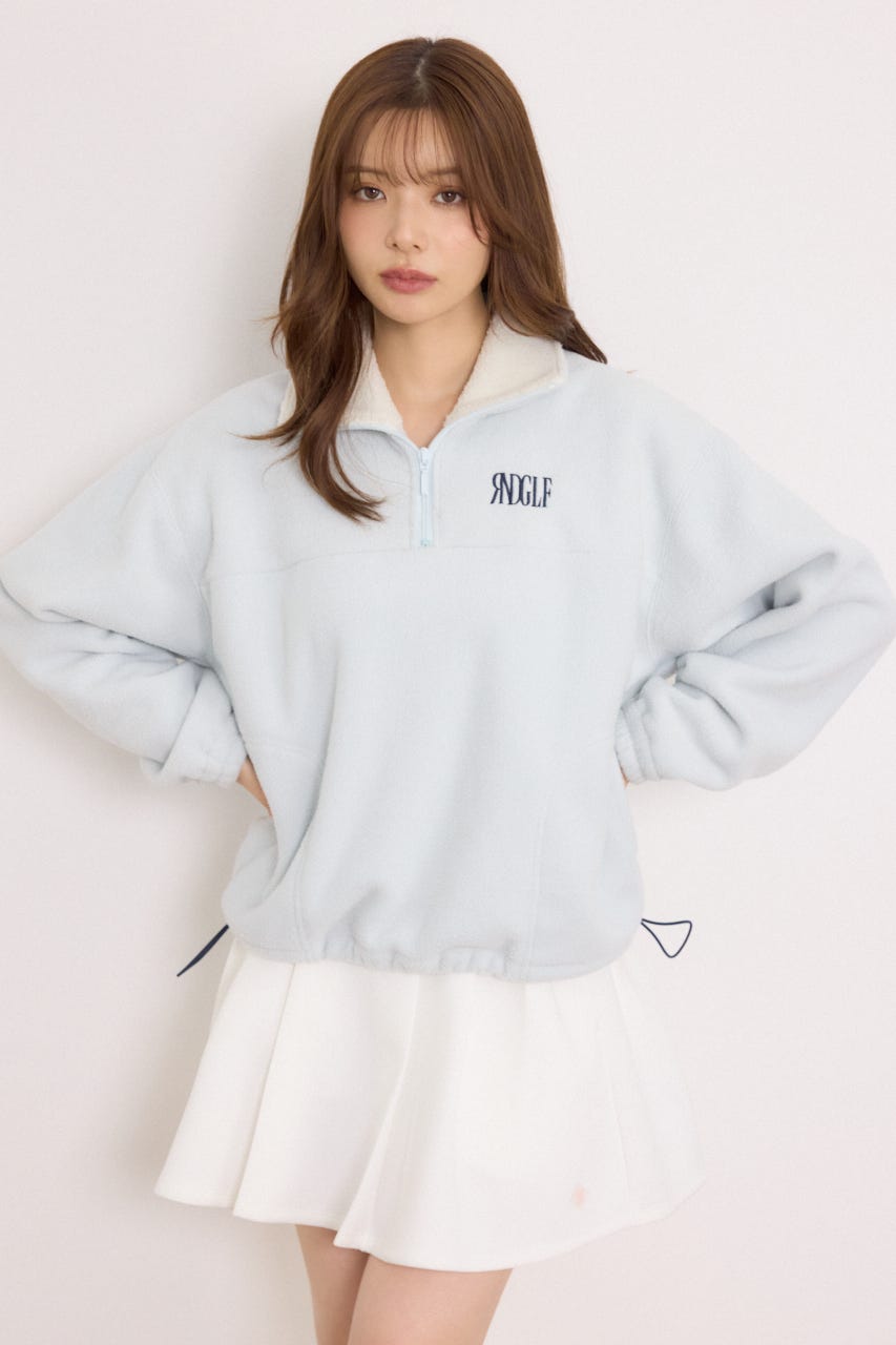 【一部店舗・WEB限定】【RIENDA GOLF】ハーフジップフリーストプルオーバー L/BLU S