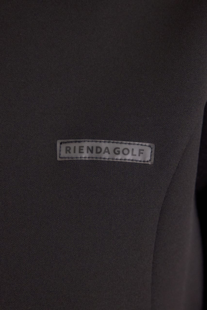 【一部店舗・WEB限定】【RIENDA GOLF】配色ハーフジッププリンセスワンピース BLK M