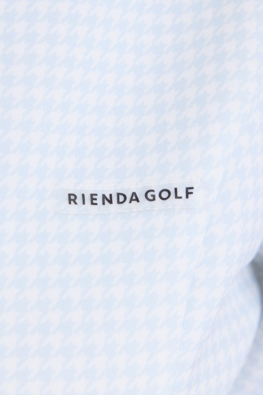 【一部店舗・WEB限定】【RIENDA GOLF】配色ハーフジッププリンセスワンピース 柄BLU M