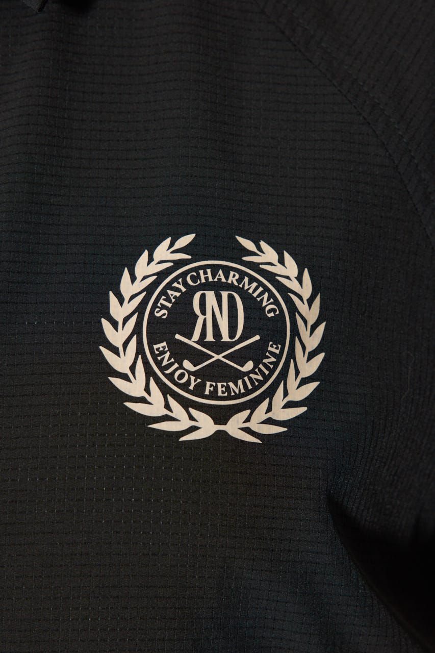 【一部店舗・WEB限定】【RIENDA GOLF】バイカラージップポイントブルゾン BLK M