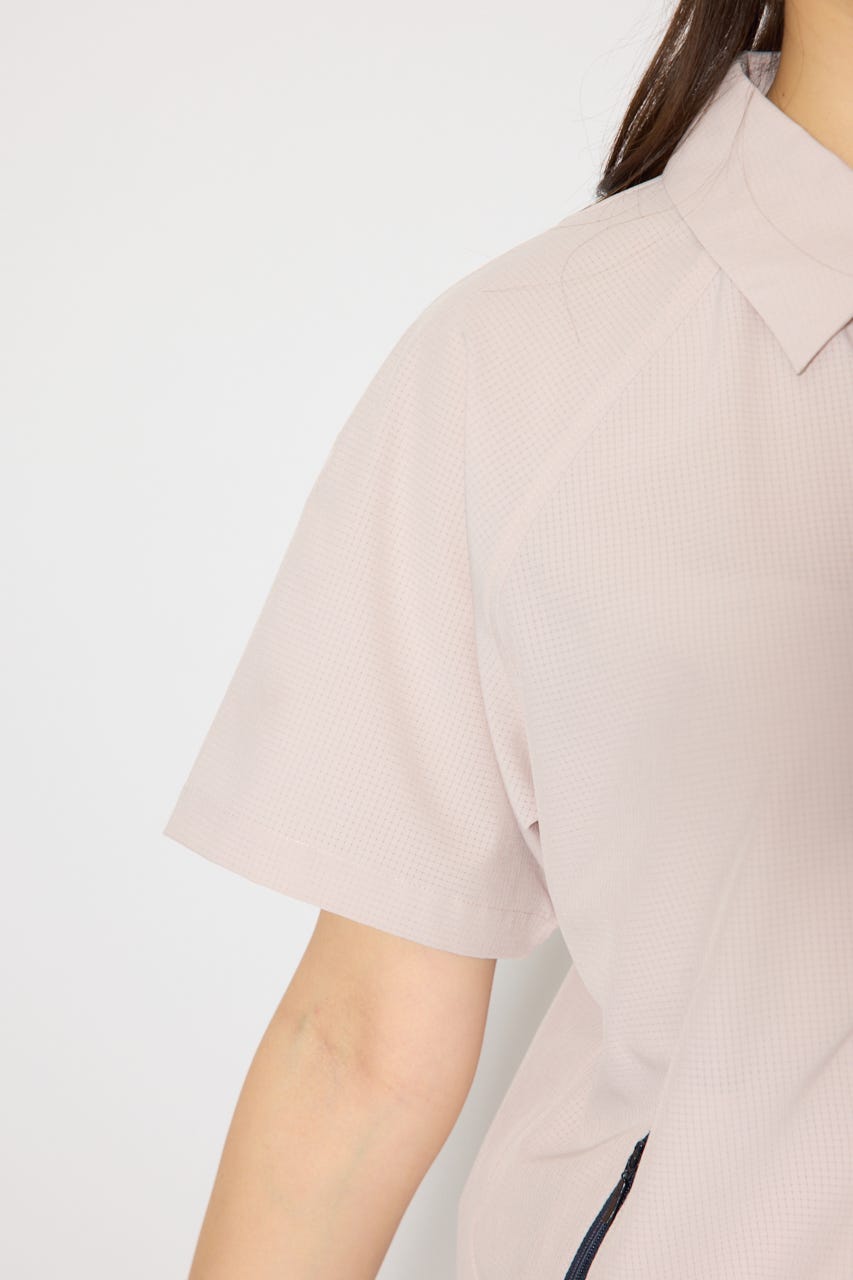 【一部店舗・WEB限定】【RIENDA GOLF】バイカラージップポイントブルゾン PNK S