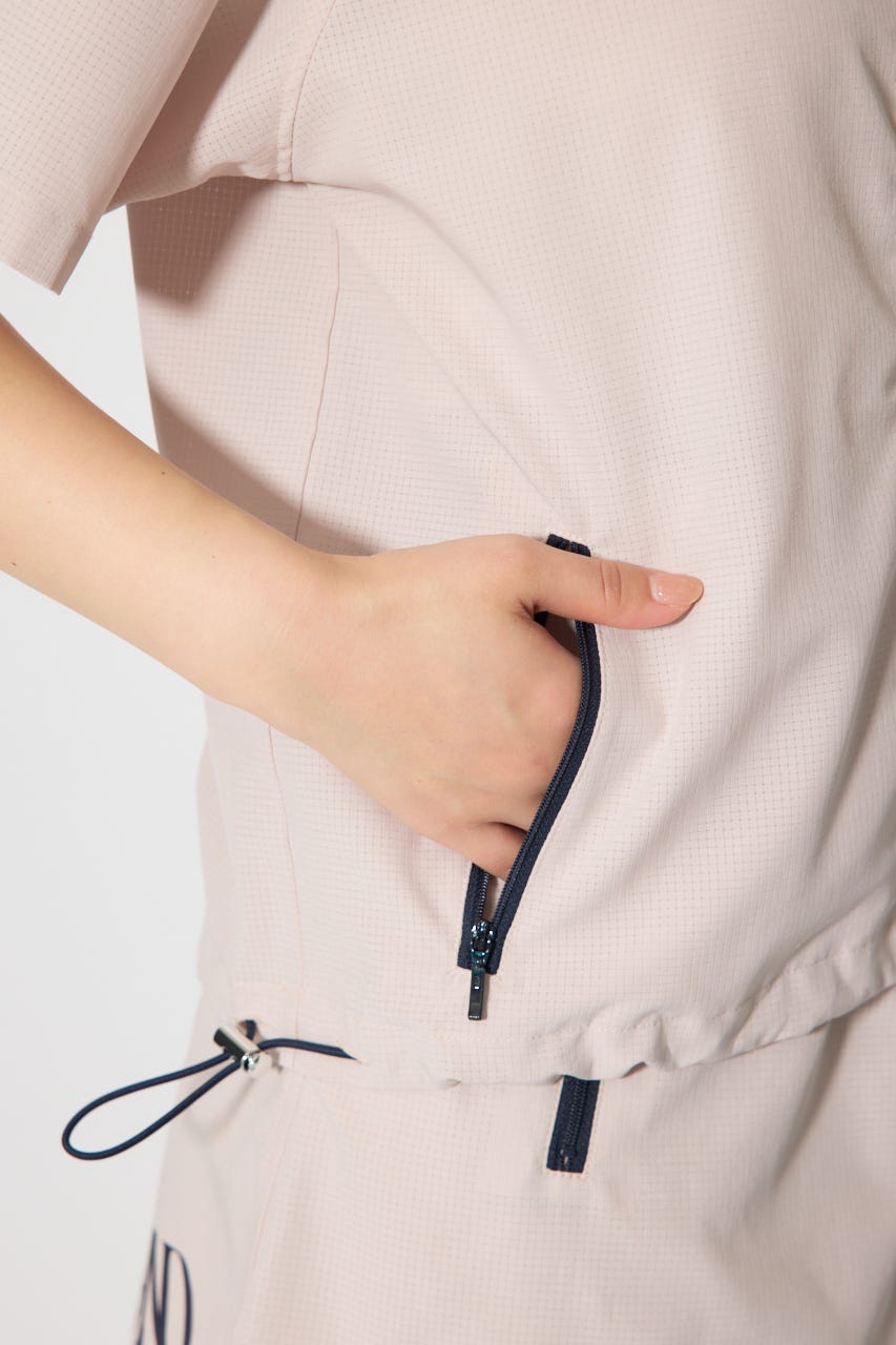 【一部店舗・WEB限定】【RIENDA GOLF】バイカラージップポイントブルゾン PNK S