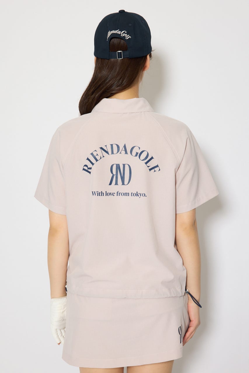 【一部店舗・WEB限定】【RIENDA GOLF】バイカラージップポイントブルゾン PNK S