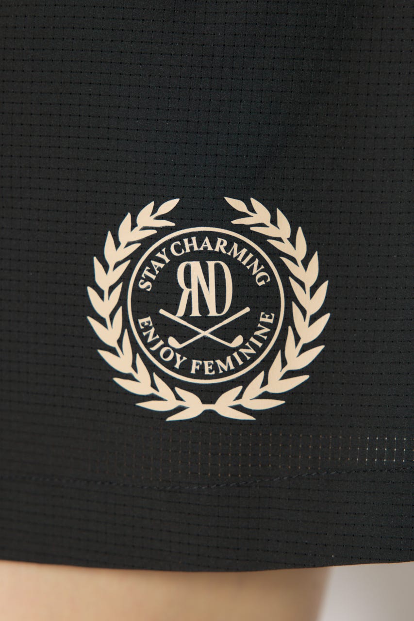 【一部店舗・WEB限定】【RIENDA GOLF】バイカラージップポイントスカート BLK S