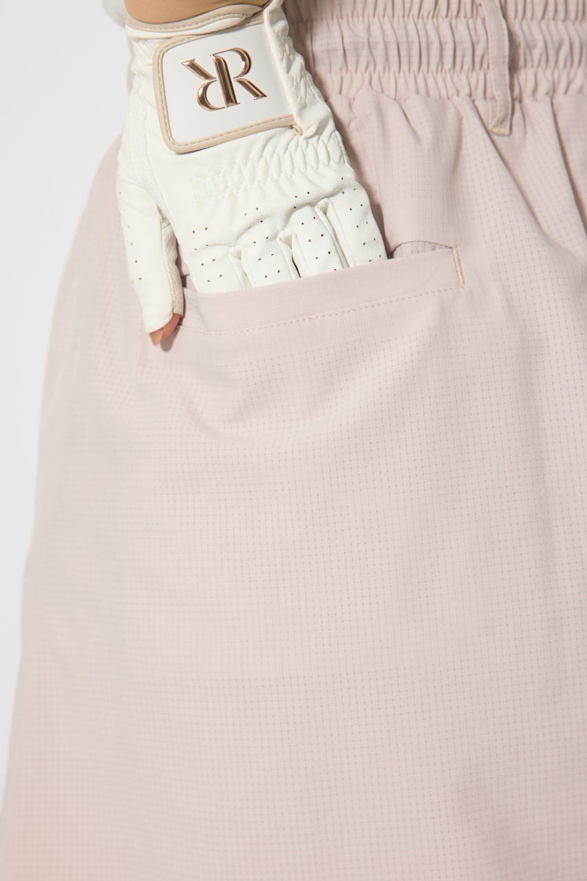 【一部店舗・WEB限定】【RIENDA GOLF】バイカラージップポイントスカート PNK S