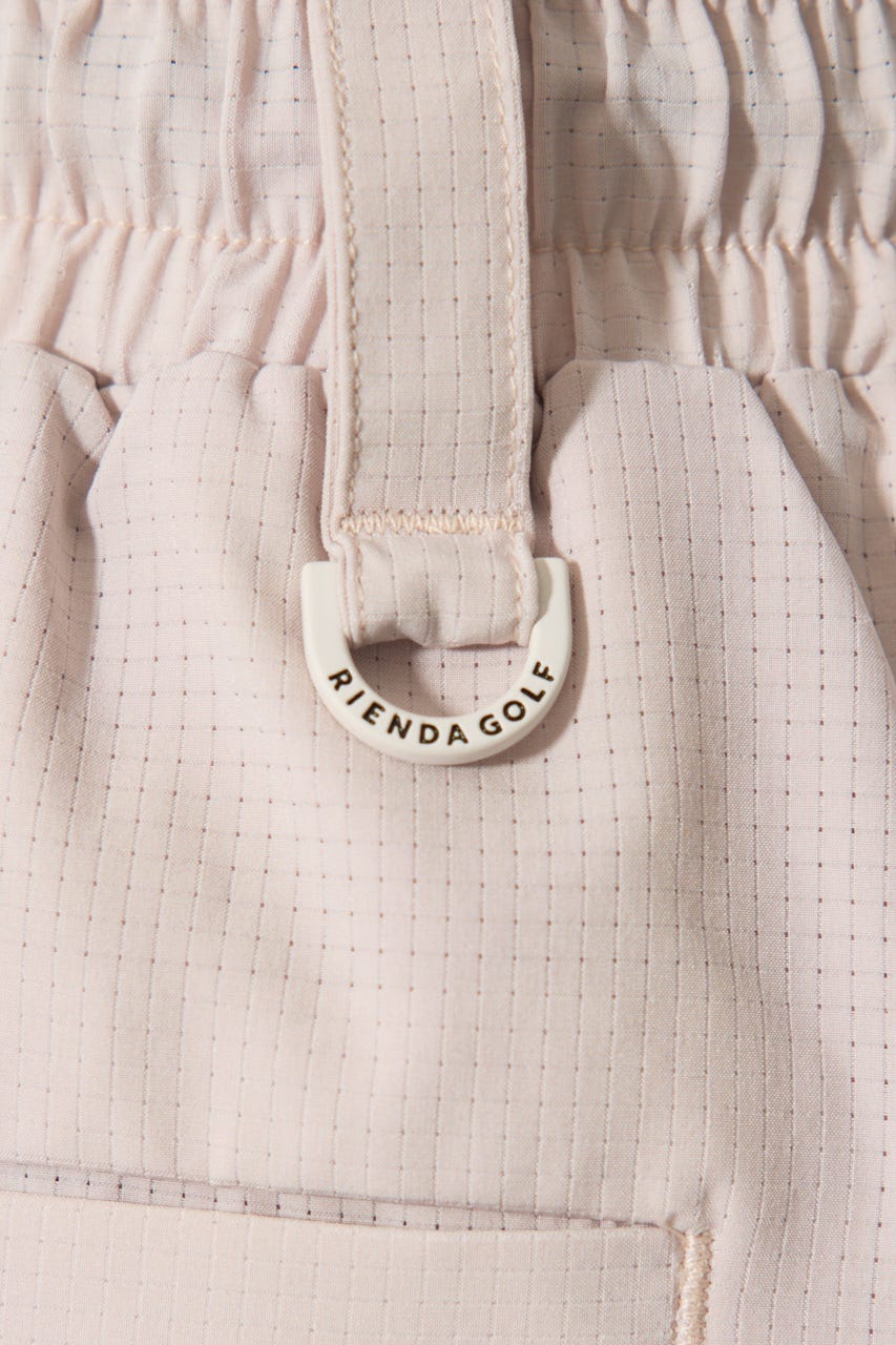 【一部店舗・WEB限定】【RIENDA GOLF】バイカラージップポイントスカート PNK S