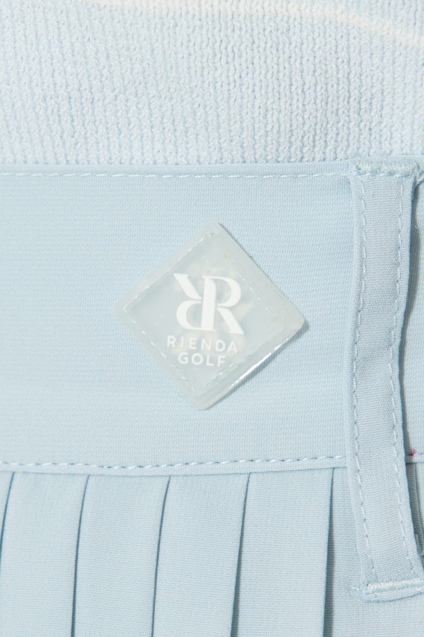 【一部店舗・WEB限定】【RIENDA GOLF】プリーツティアードスカート L/BLU S