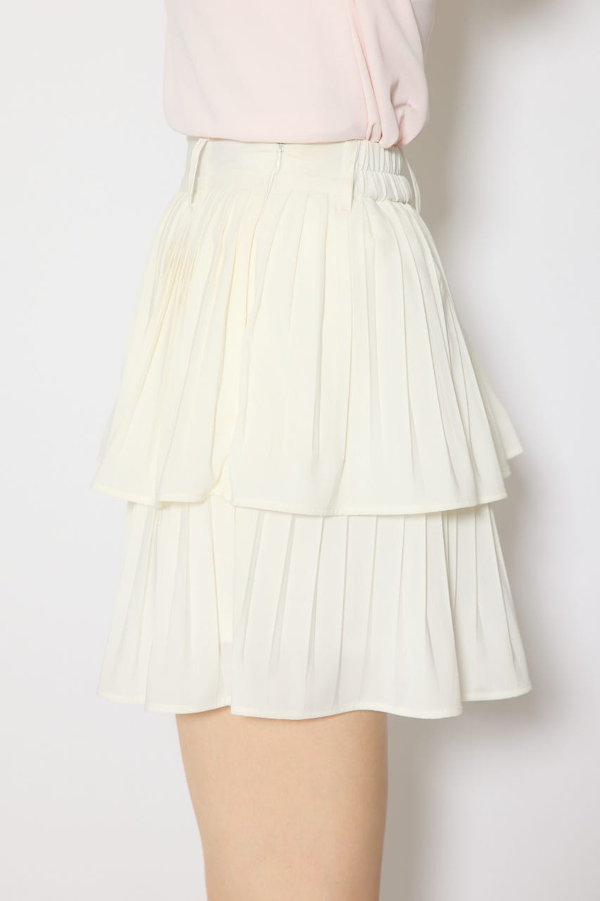 【一部店舗・WEB限定】【RIENDA GOLF】プリーツティアードスカート WHT M