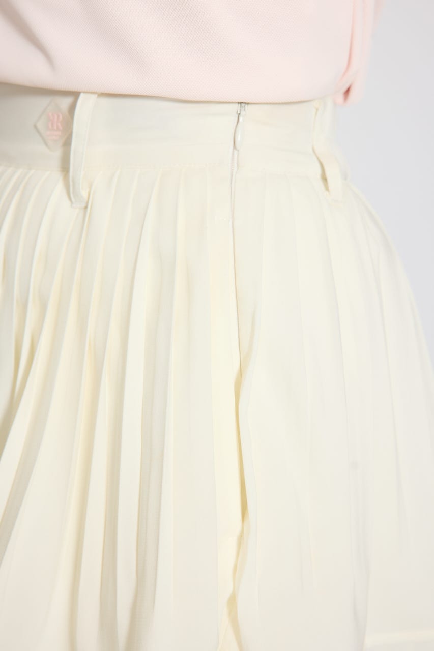 【一部店舗・WEB限定】【RIENDA GOLF】プリーツティアードスカート WHT M