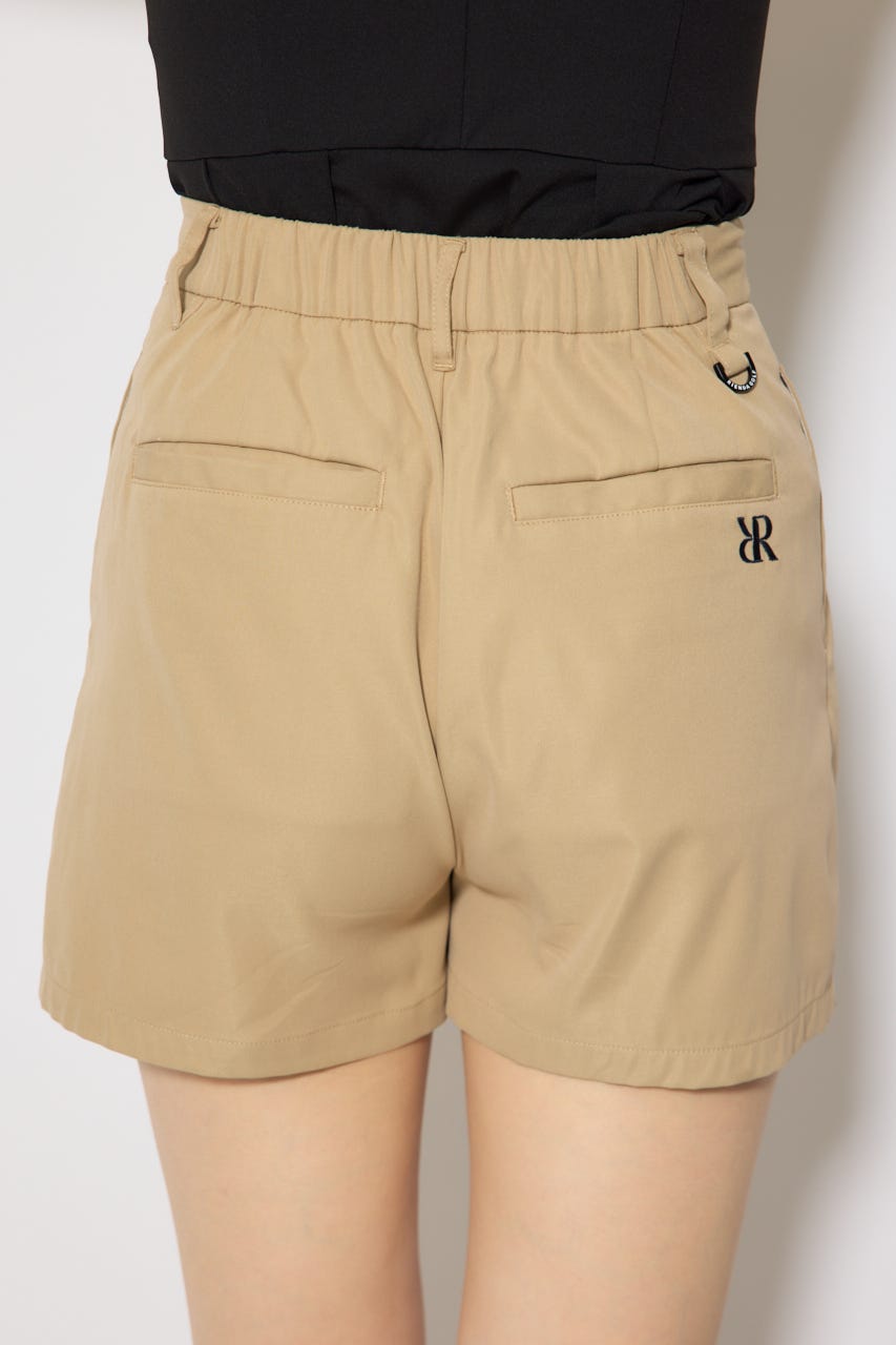 【一部店舗・WEB限定】【RIENDA GOLF】ダブルタックベーシックショートパンツ BEG S