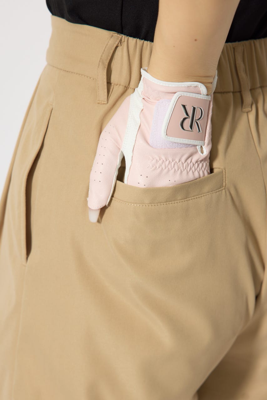 【一部店舗・WEB限定】【RIENDA GOLF】ダブルタックベーシックショートパンツ BEG S