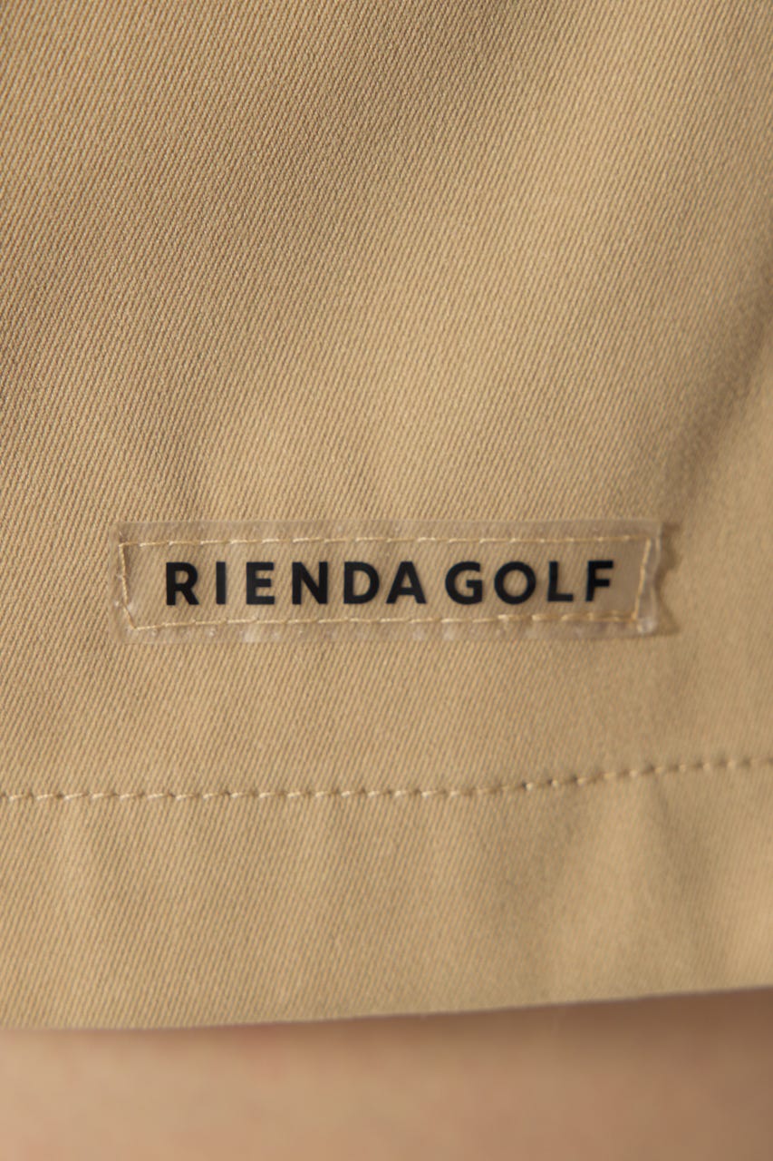 【一部店舗・WEB限定】【RIENDA GOLF】ダブルタックベーシックショートパンツ BEG S