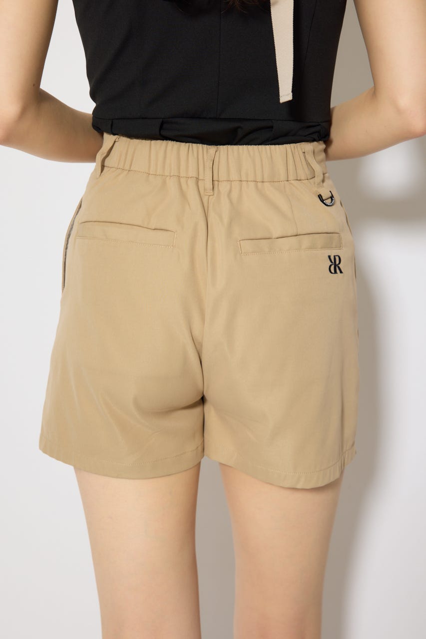 【一部店舗・WEB限定】【RIENDA GOLF】ダブルタックベーシックショートパンツ BEG S