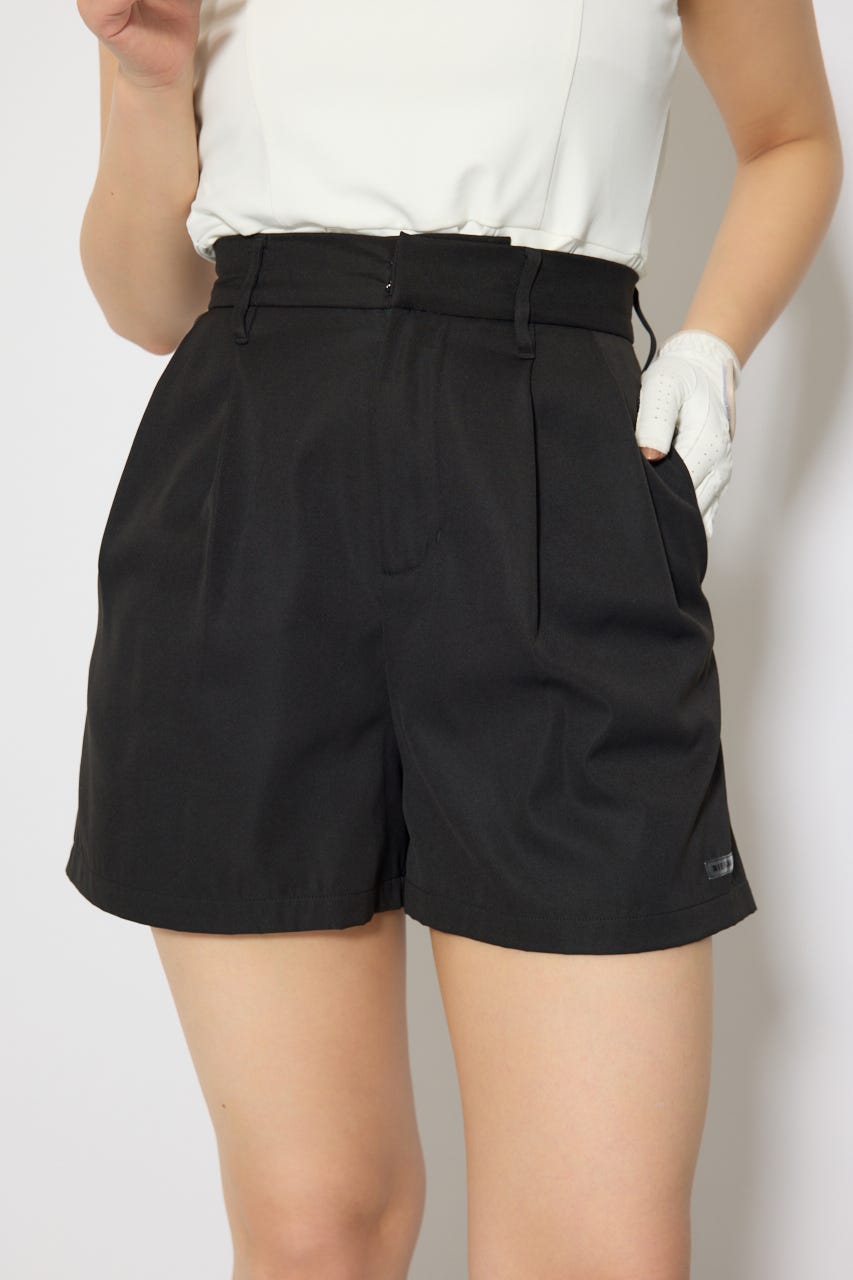 【一部店舗・WEB限定】【RIENDA GOLF】ダブルタックベーシックショートパンツ BLK M