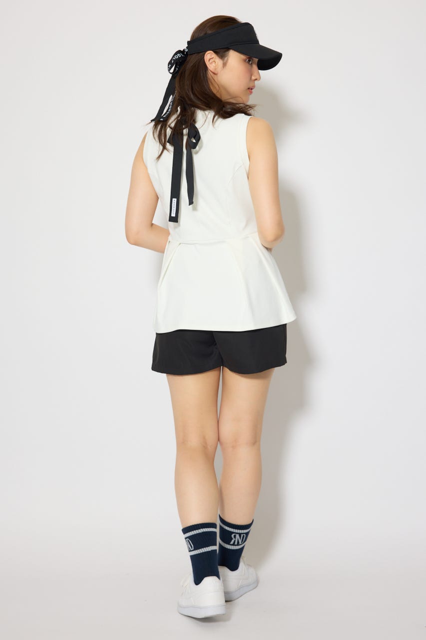 【一部店舗・WEB限定】【RIENDA GOLF】ダブルタックベーシックショートパンツ BLK M